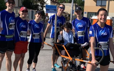 Clair Bois a participé au Marathon avec Procter & Gamble